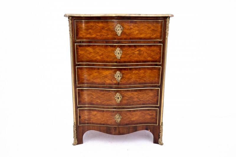 Antique chest of drawers, circa 1870, France.