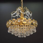 Brass chandelier, Danish design, 1970s, production: Denmark
