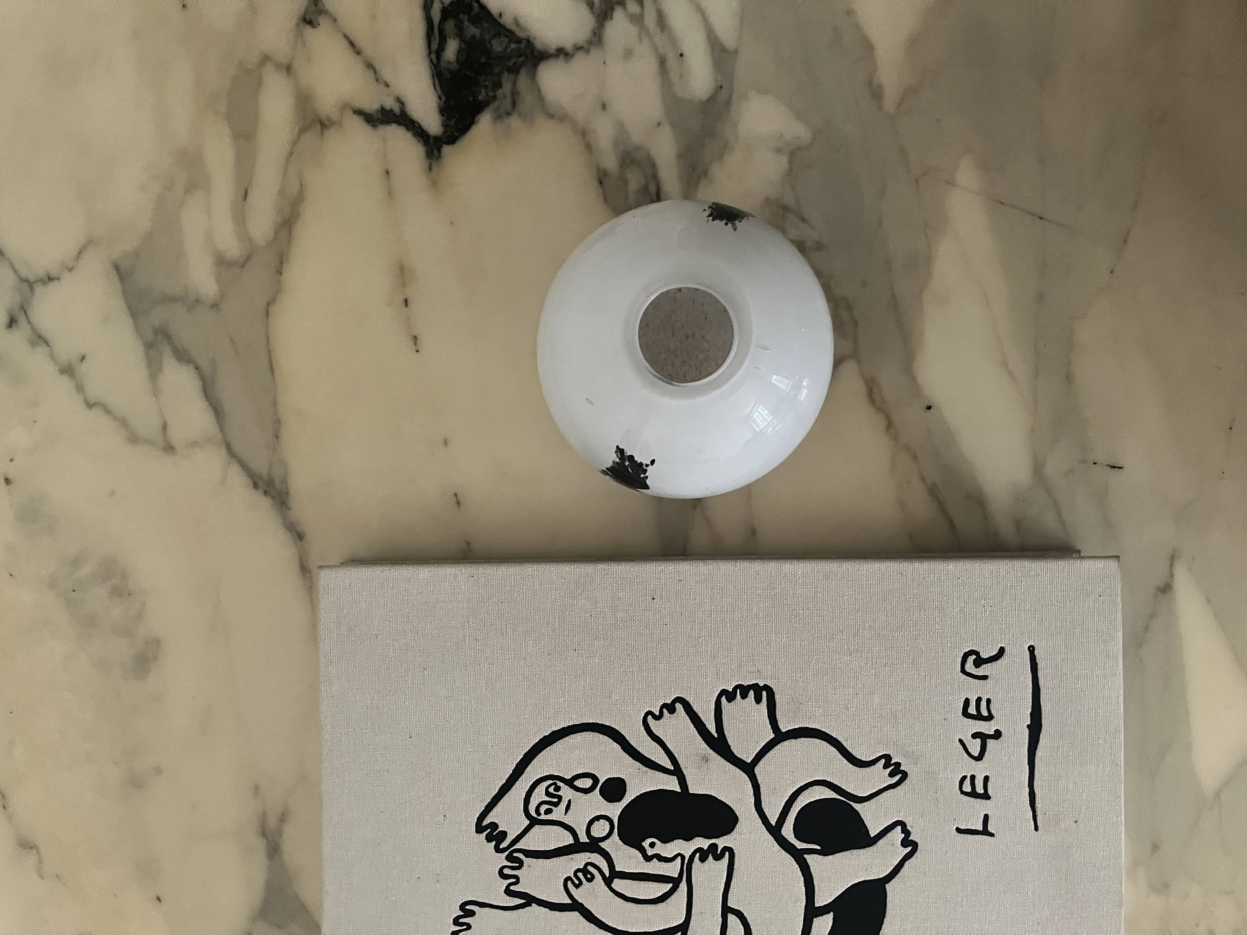 Murano glass ball vase