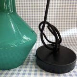 Green Opaline Pendant Light – Retro Modernist Design