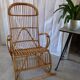 Rocking chair en rotin