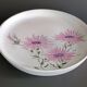 Ceramic plate with thistles by Marie-Madeleine Jolly 1950