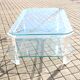 Table-basse en verre et plexiglas altuglas design David Lange 1980