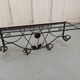 Coat rack in wrought iron art deco patère with decoration of black rose coat rack coat rack