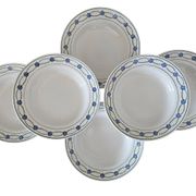 6 antique deep plates in earthenware from Saint-Amand (Nord)