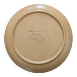 Sarguemines stoneware plate - Artisan d'art