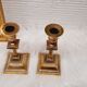 Pair brass candlesticks