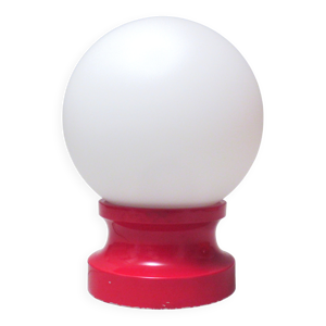 lampe boule rouge années