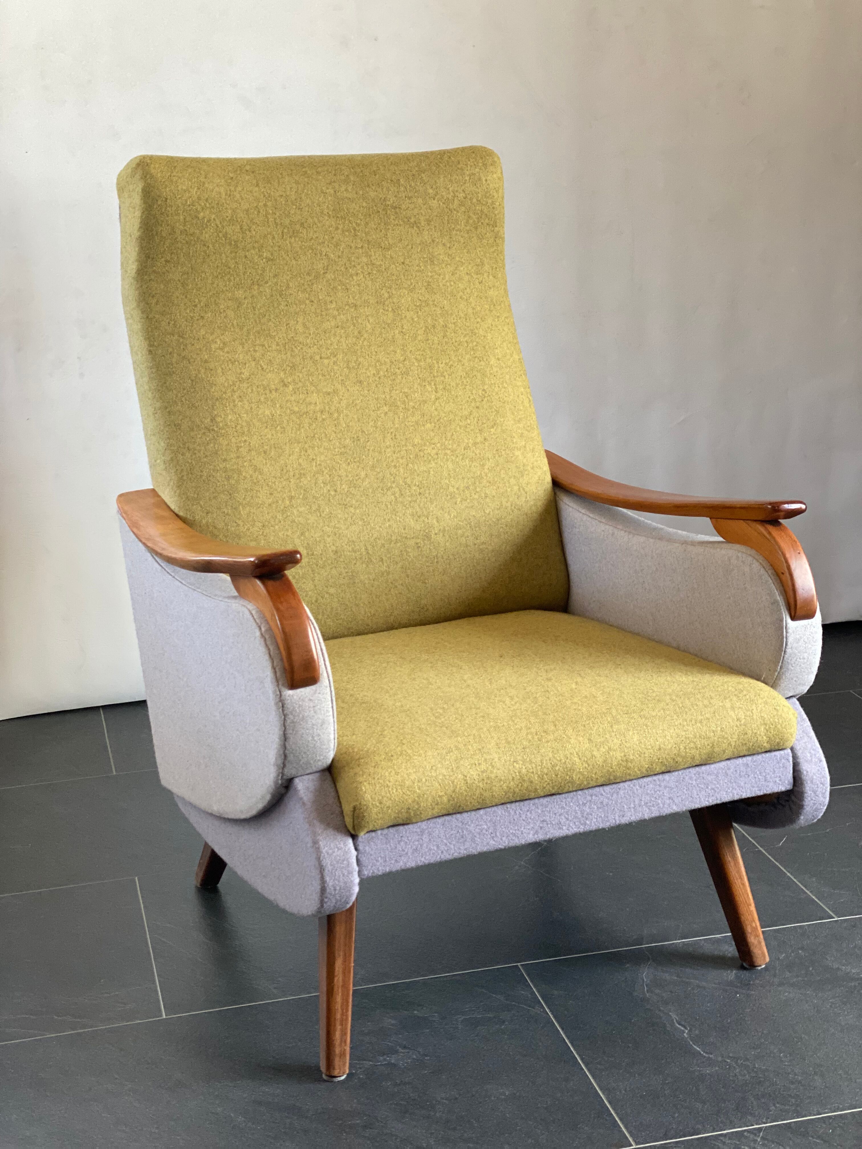 Chaise longue suédoise vintage 3 couleurs