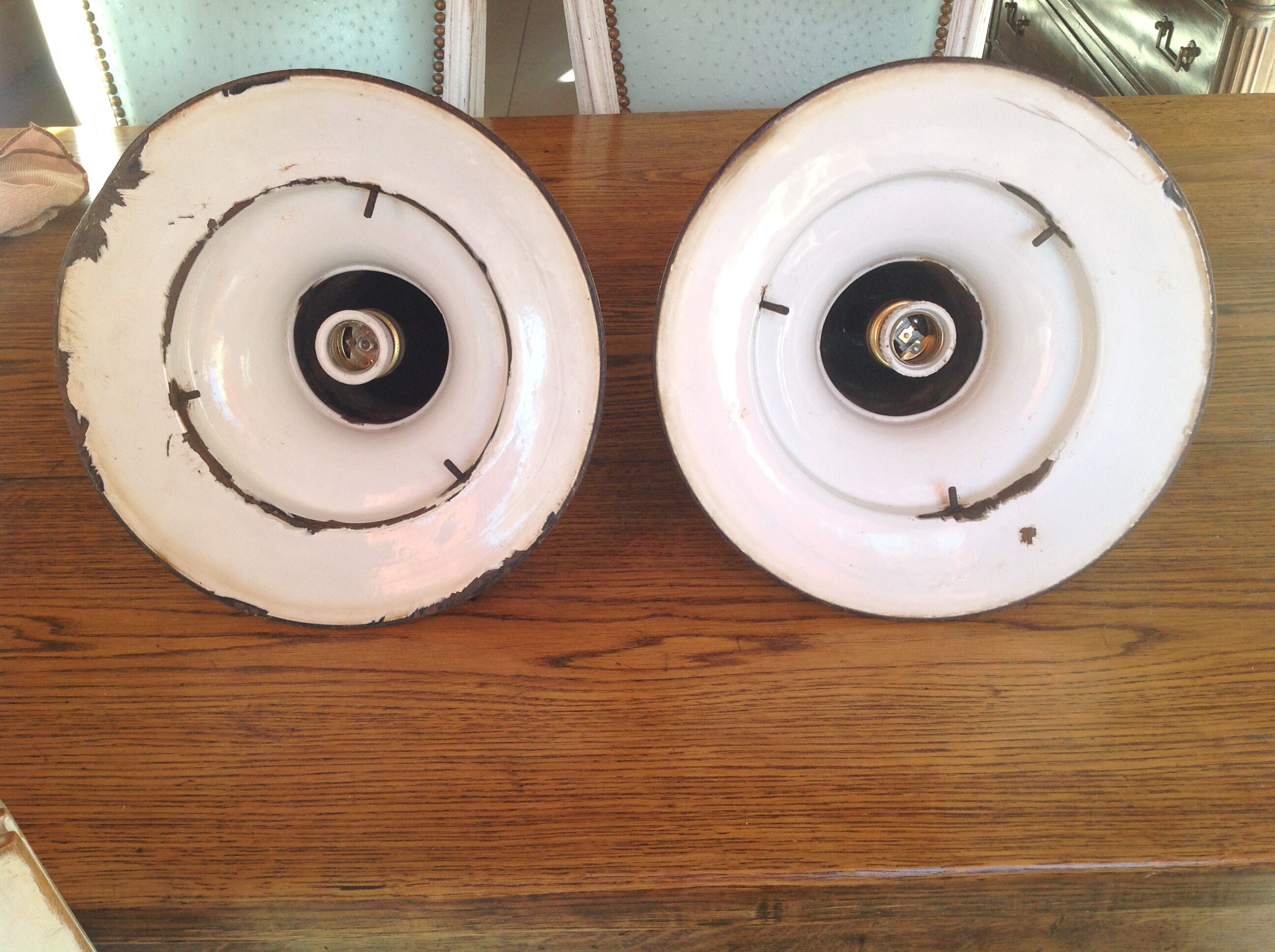 Set of 2 sheet metal industrial suspensions