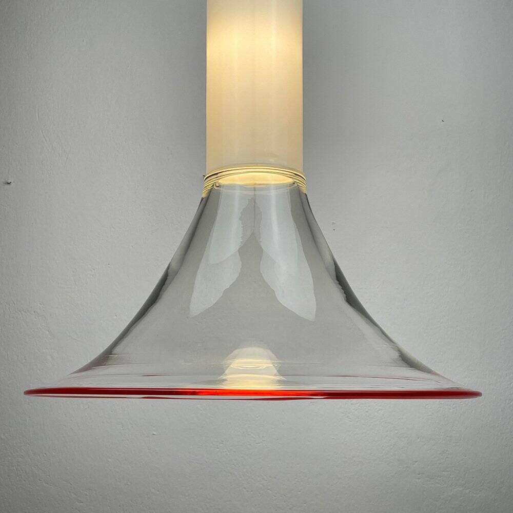 Suspended lamp Samanta in Murano glass attributed to Roberto Pamio for Leucos, Italy, 1970s.
