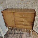 70's asymmetrical chest of drawers