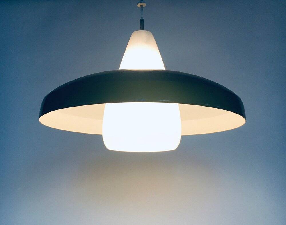 Mid-Century Modern Dutch Pendant Lamp attributed to Philips, 1950s