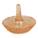 Baguier en cristal moulé rose