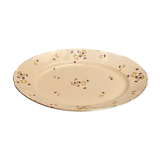 Oval-shaped dish in Limoges porcelain decoration with Louis XV style barbels