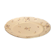 Oval-shaped dish in Limoges porcelain decoration with Louis XV style barbels