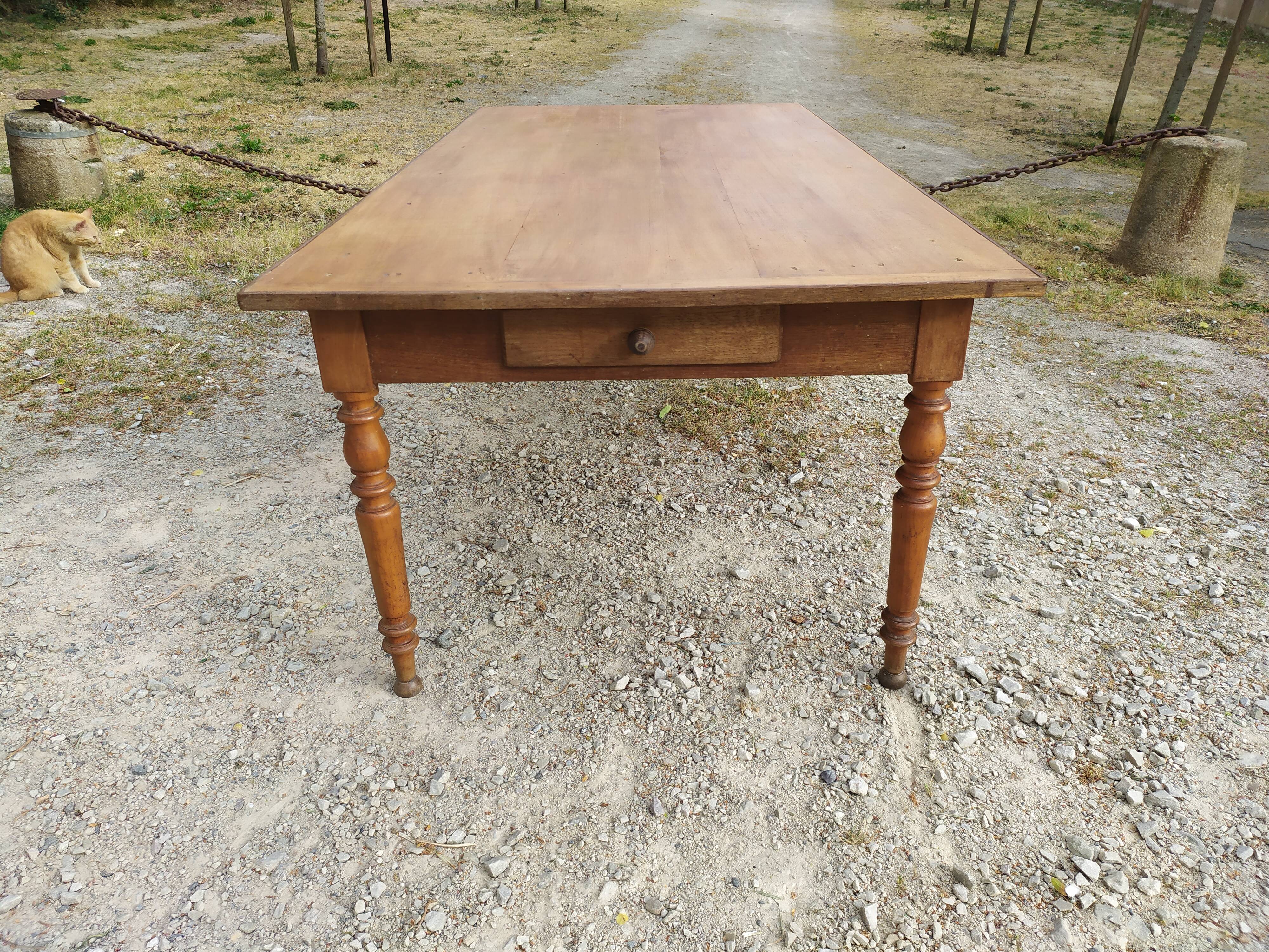 Table de ferme 200 cm extensible