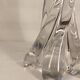 Pied de lampe en cristal en torsade signé vannes france 30cm