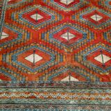 Old oriental rug made hands 280x195cm