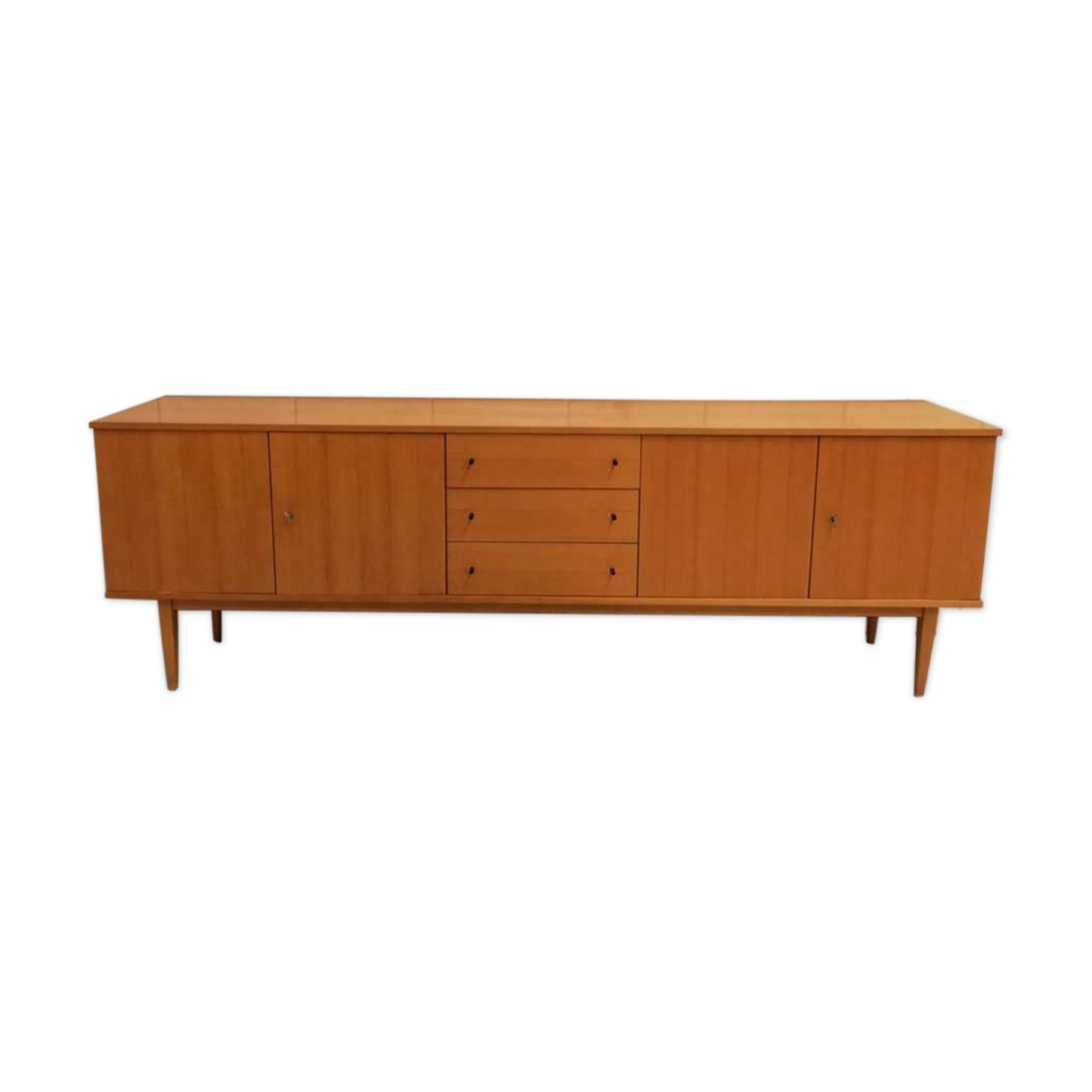 Mid-century vintage enfilade lowboard wall cabinet