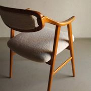 Scandinavian faux shearling chair | 1960s