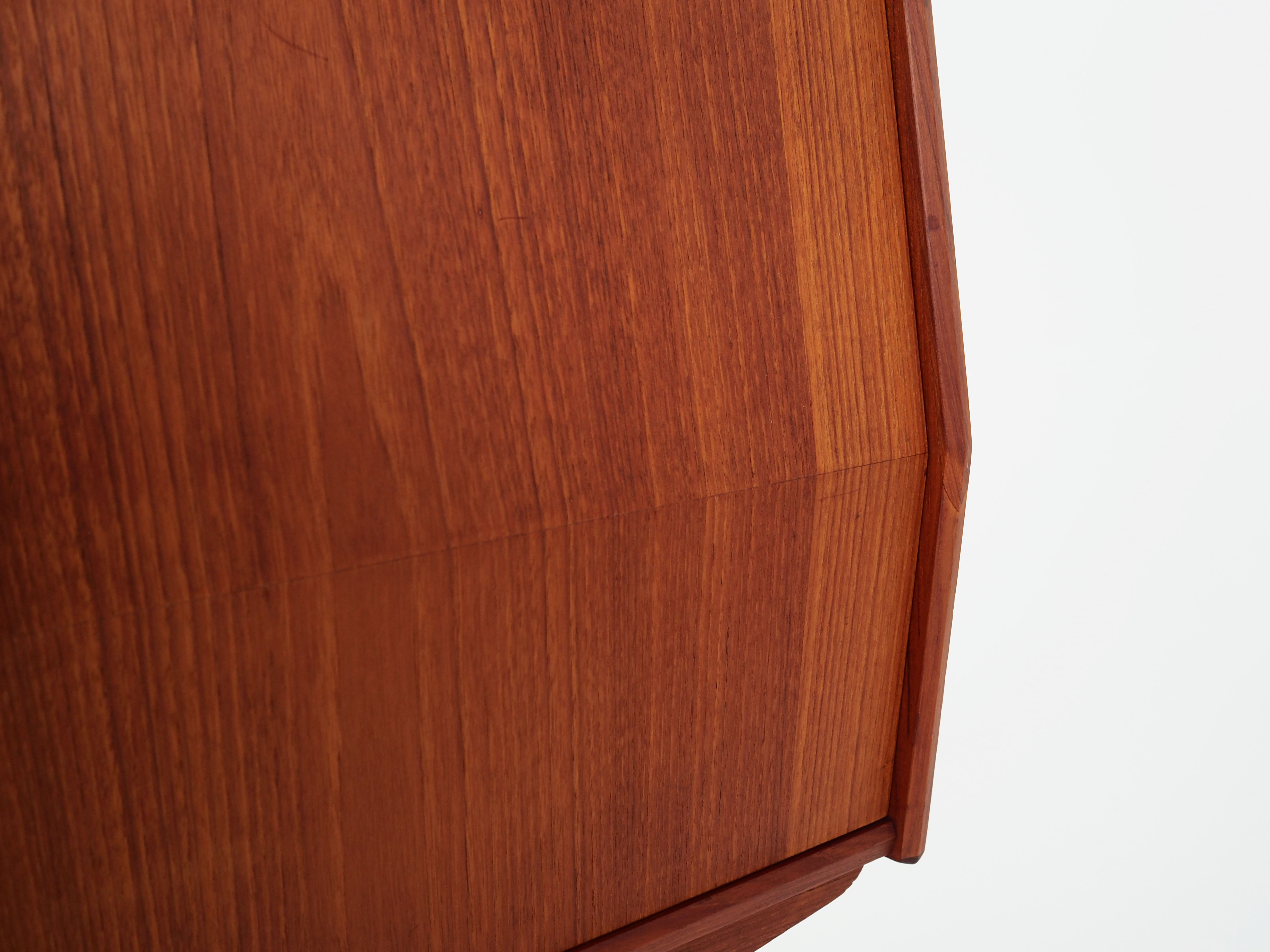 Teak highboard Danish design 1980s