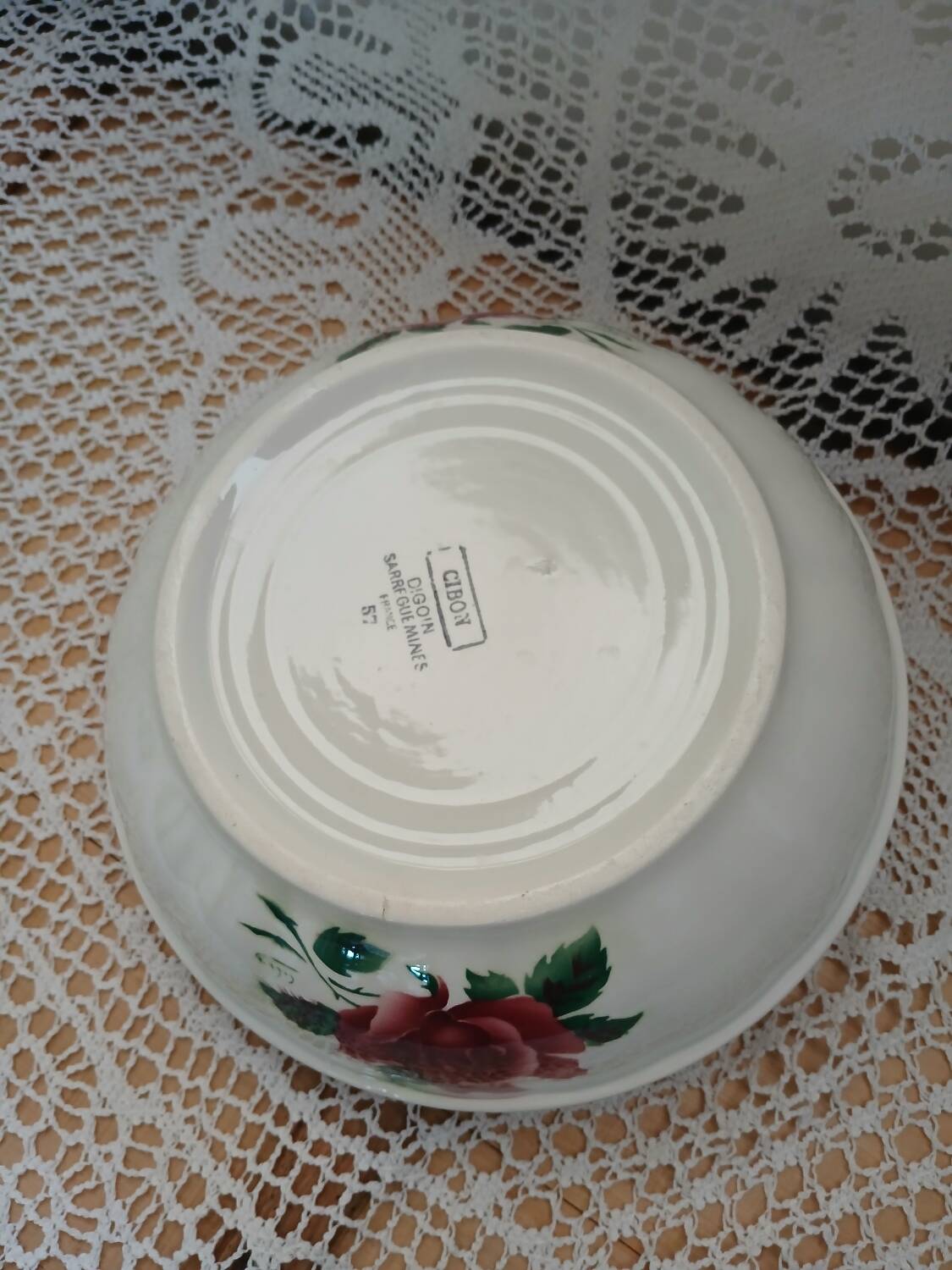 4 old dishes from Digoin and Sarreguemines