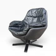 Leather swivel chair