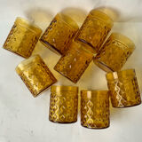 Vintage amber glasses
