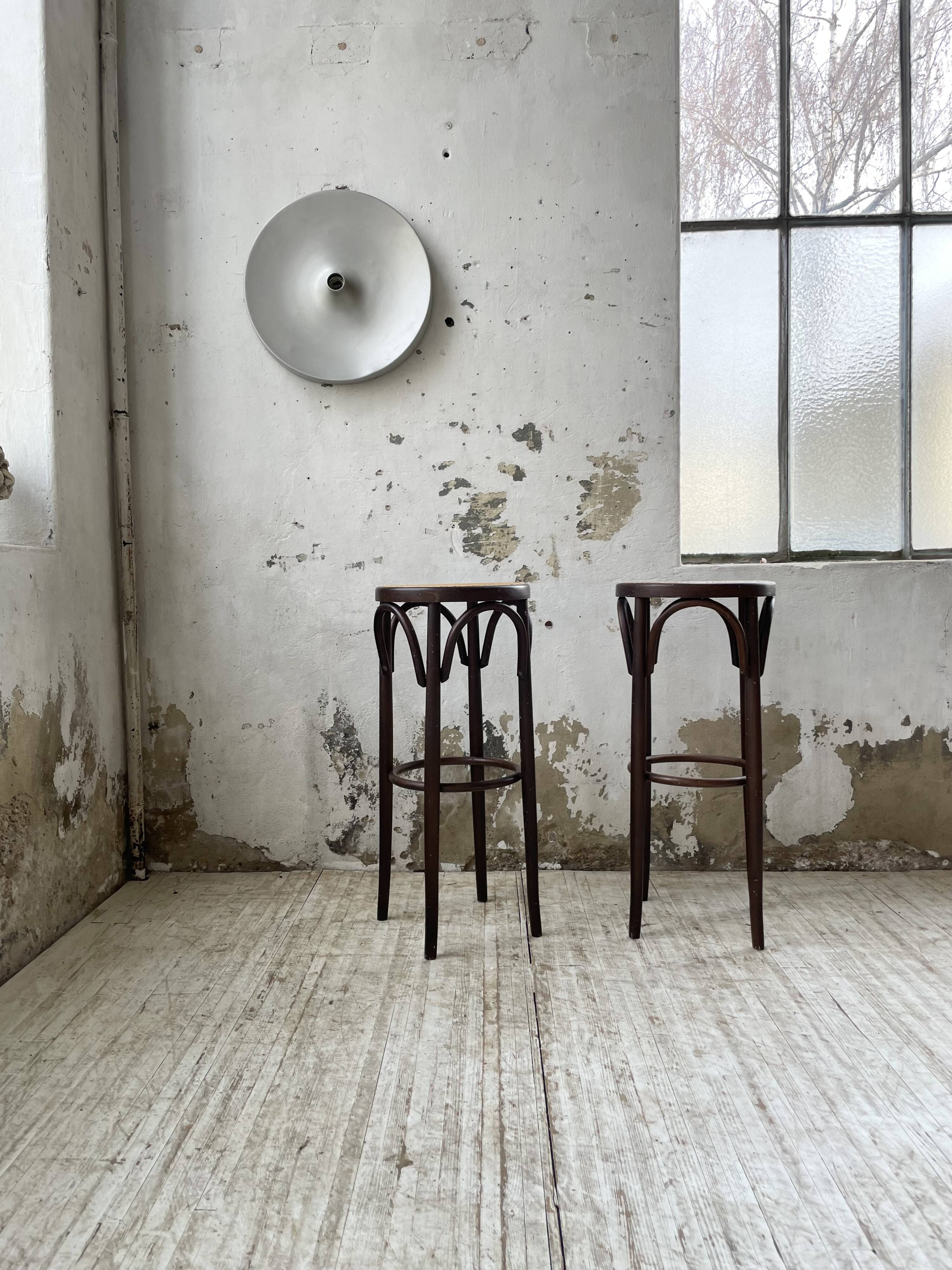 High cane bistro stools