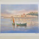 Lithographie signée de l’artiste francais provençal  victor zarou
