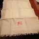 Lot 4 white honeycomb towels