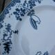 Set of 9 flat plates in iron earth St Amand and Hamage