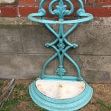 Enameled cast iron umbrella stand circa 1900