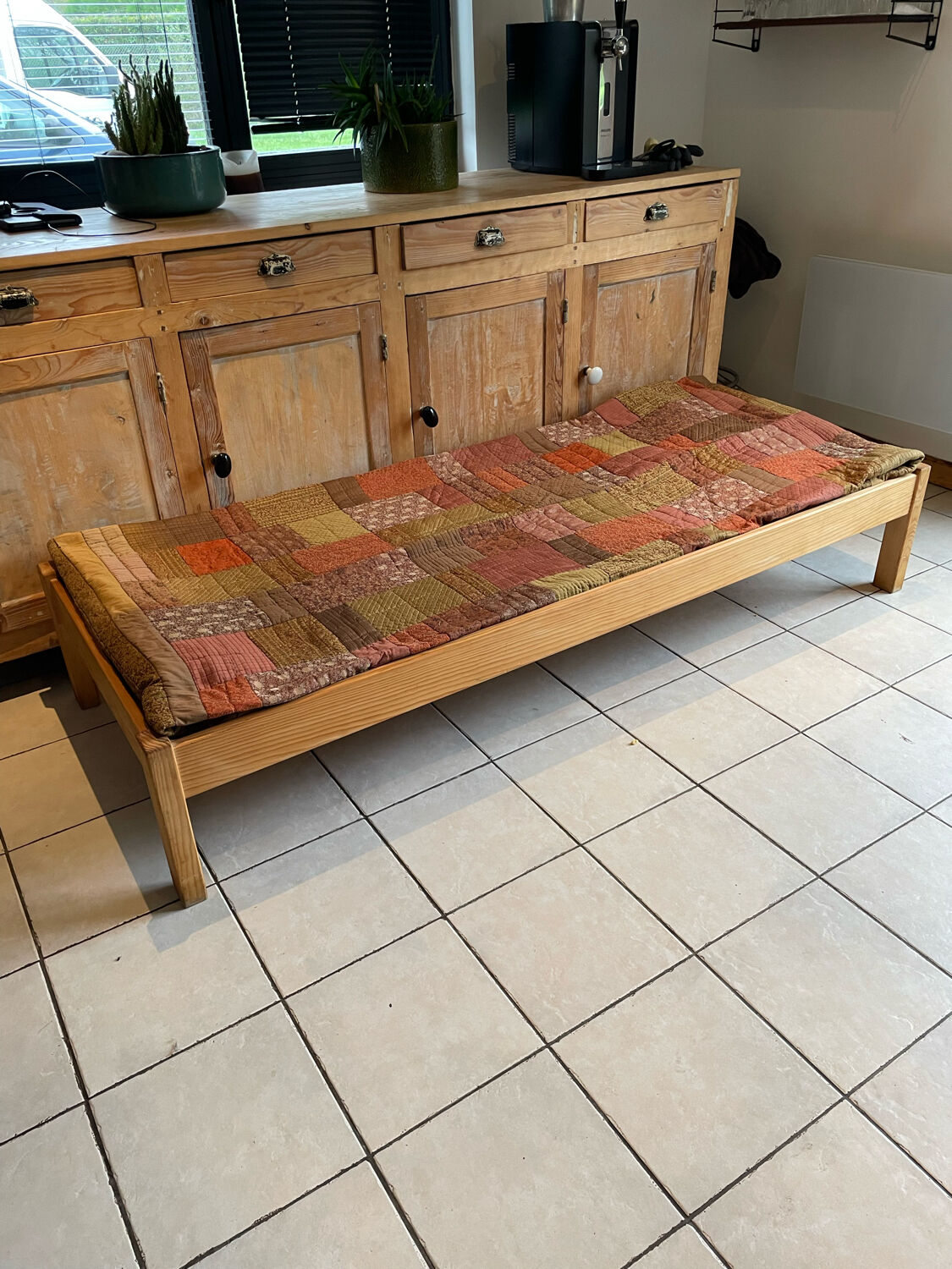 Vintage pine design daybed 70/80