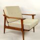 German beige boucle armchair, 1970s