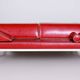 Bauhaus Red Tubular Chromed Steel Sofa from Robert Slezák, 1930s