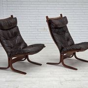 1970s, Norwegian design by Ingmar Relling, model "Siesta", leather.