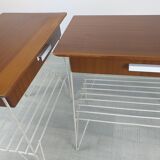 Pair of vintage bedside tables 50s