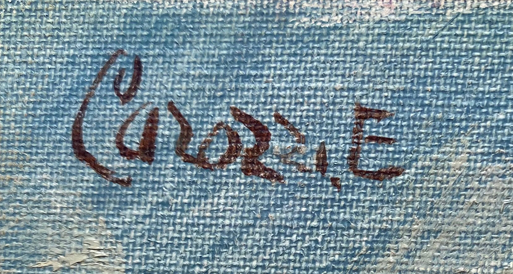 Table "Bouquet of poppies" HST/C signed CAROZZIE