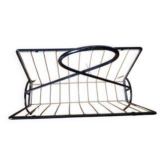 Metal magazine rack from the 50s