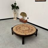 Coffee table "Les Herbiers" by Roger Capron