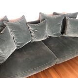 AM.PM. sofa model Lazare 3 places, cedar green velvet