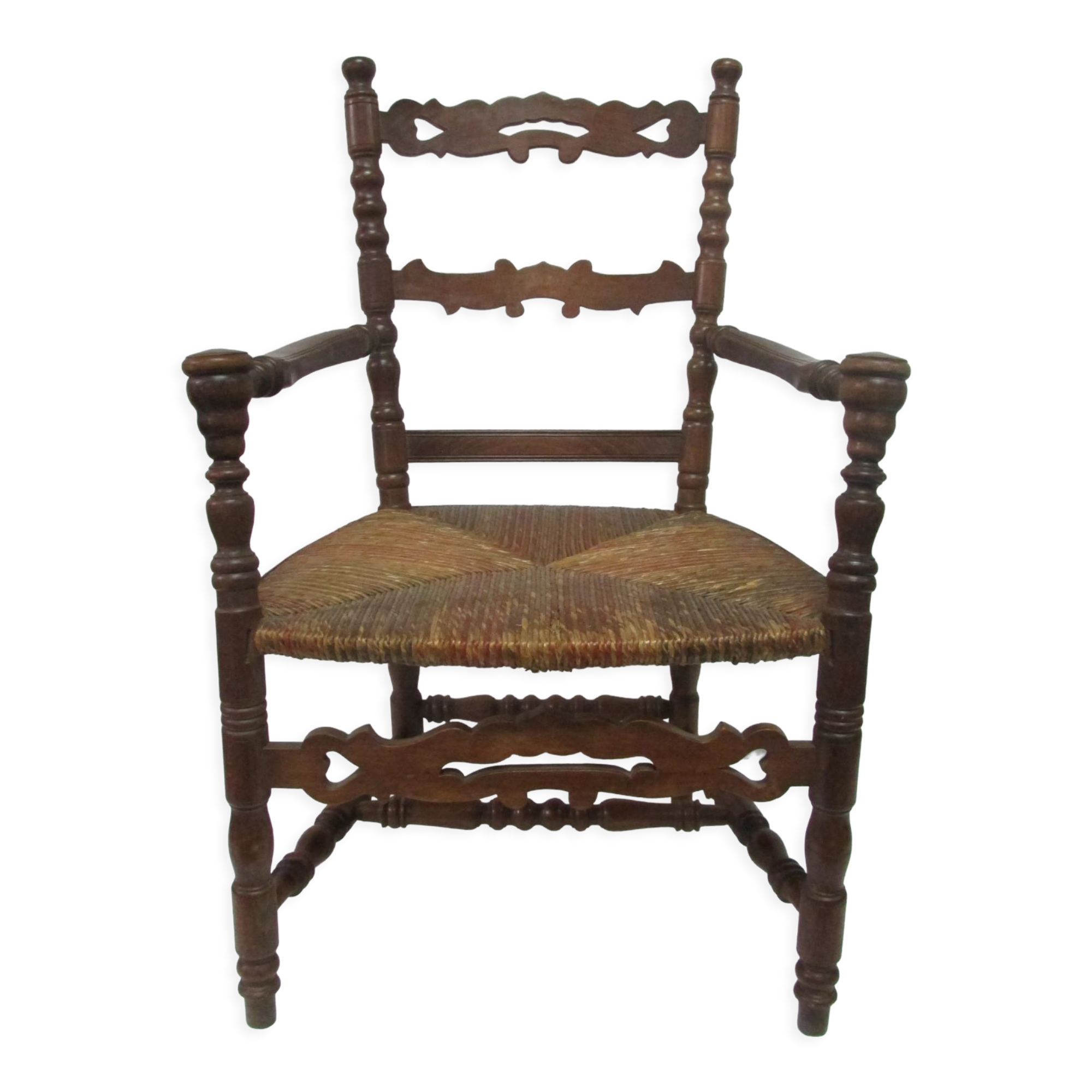 Antique armchair with armrests