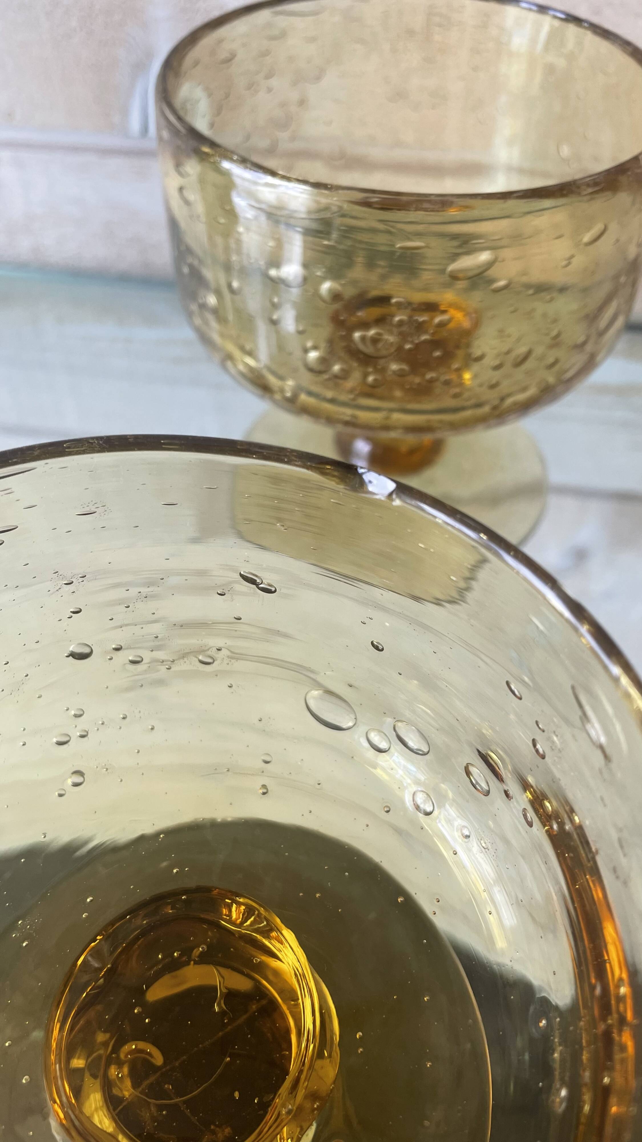 Blown glass Biot cups
