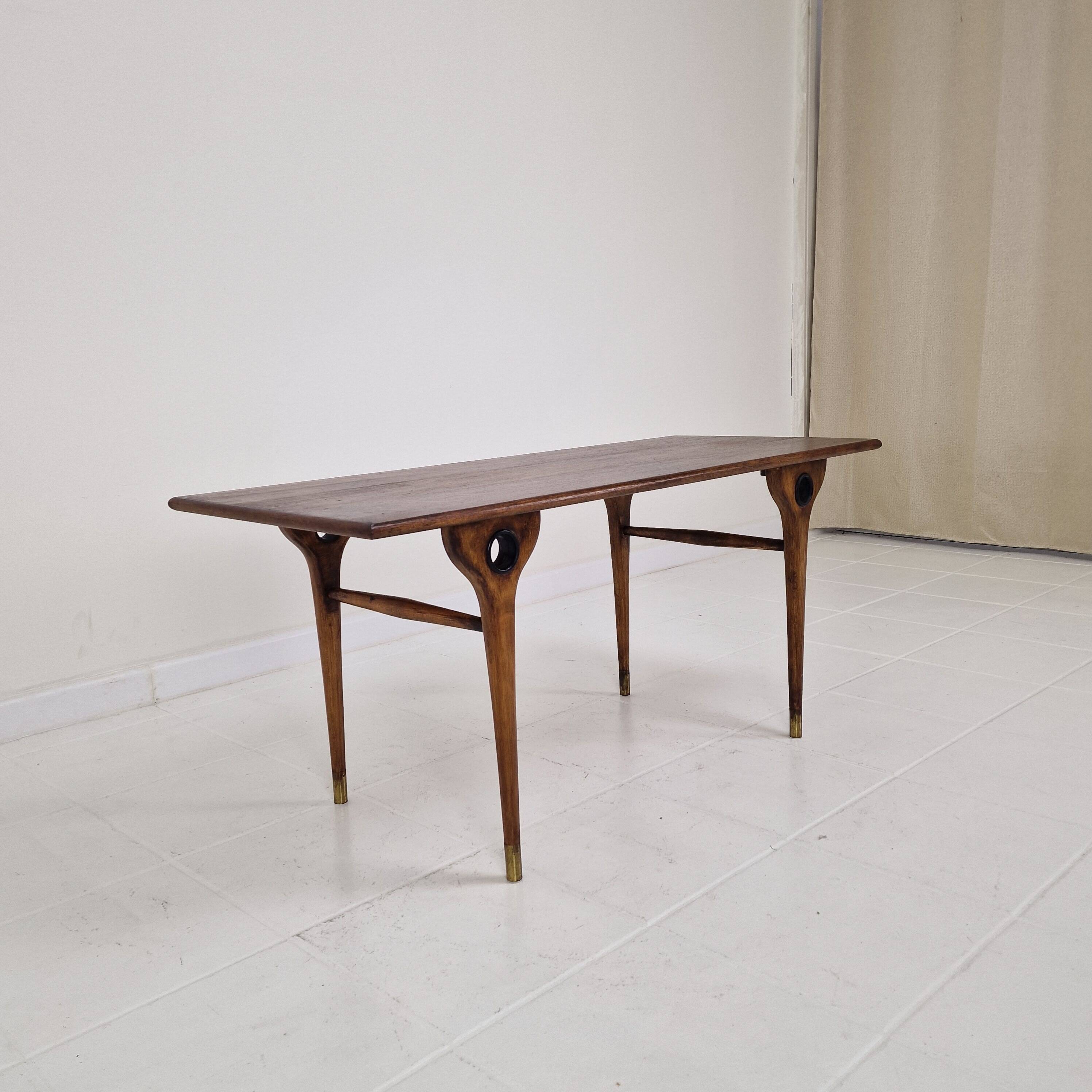 Table basse ou d'appoint rectangulaire italienne des années 1960