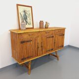 Vintage rattan sideboard from the 50/60s