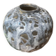 Vase boule gris émaillé années 30