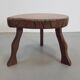 Mid-Century Modern Brutalist Tree Trunk Side Table, 1960s