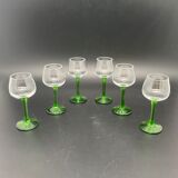 Digestive glasses on foot, mini Gewurztraminer glasses